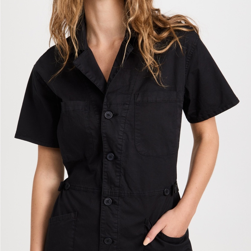 Pistola Denim Women's Black Short Sleeve  Romper, in Faded Black